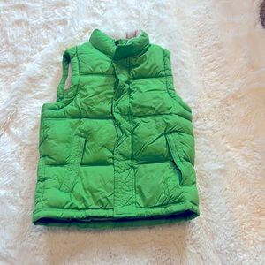 Green puffer vest   Gap kids